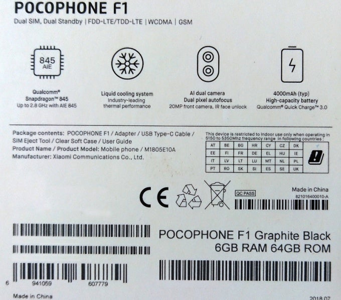 Xiaomi Pocophone F1 price and full specs may have been prematurely revealed (Updated)