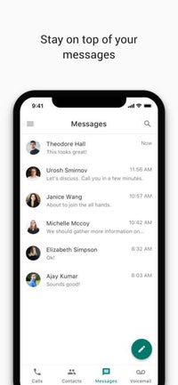 Google Voice for iPhone updated with new design, Contacts tab - PhoneArena