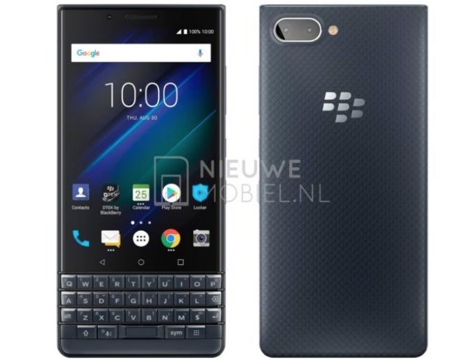 BlackBerry KEY2 LE looks stylish in a restrained blue hue in freshly leaked render