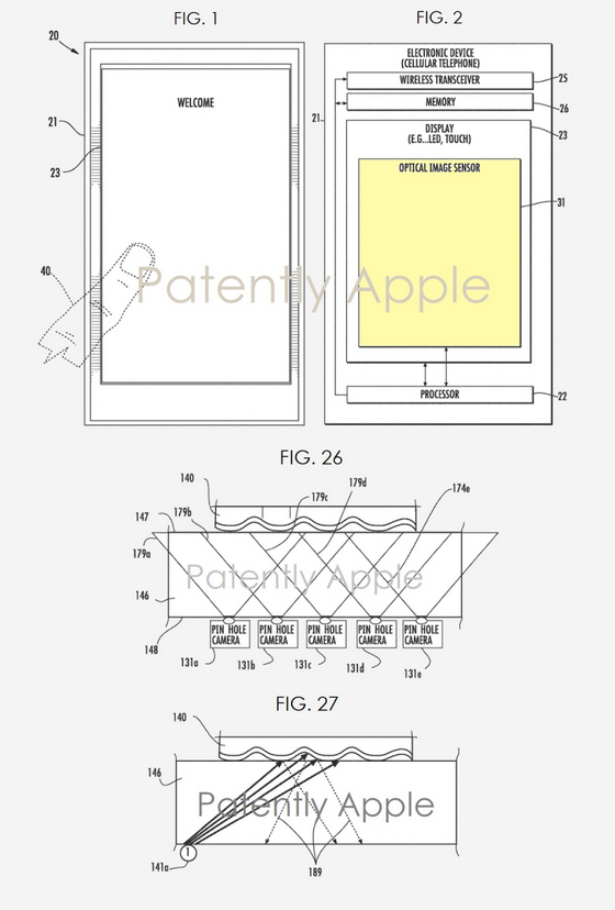 Apple patents a new method to scan fingerprints using in-display technology - Apple applies for a patent on a different type of in-display fingerprint scanner