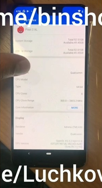 Phone seen on streetcar seems to resemble this leaked image said to show the Pixel 3 XL - Google Pixel 3 XL, notch and all, appears to show up in a Toronto streetcar