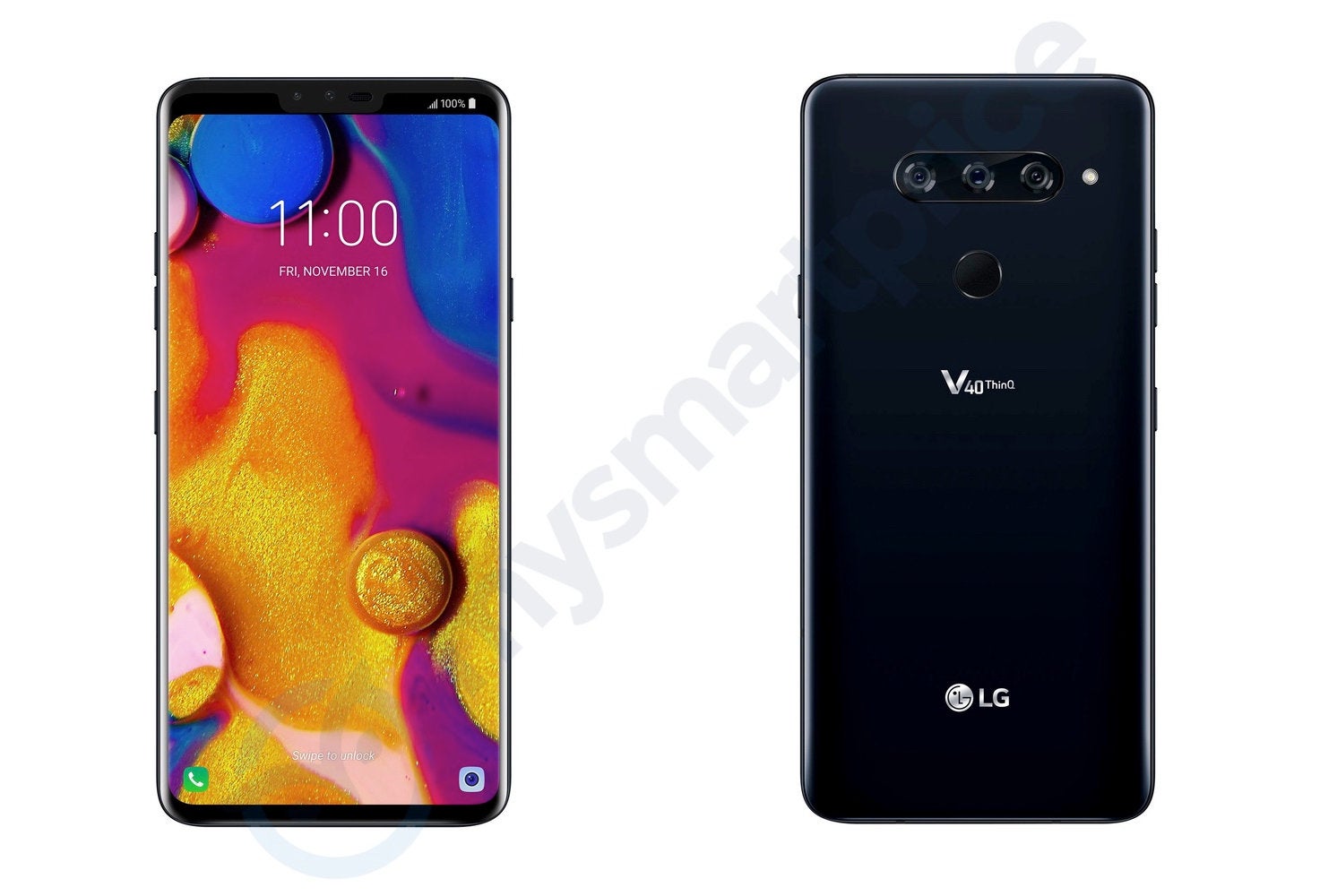 LG V40 ThinQ leaked press renders reveal a total of five cameras, display notch