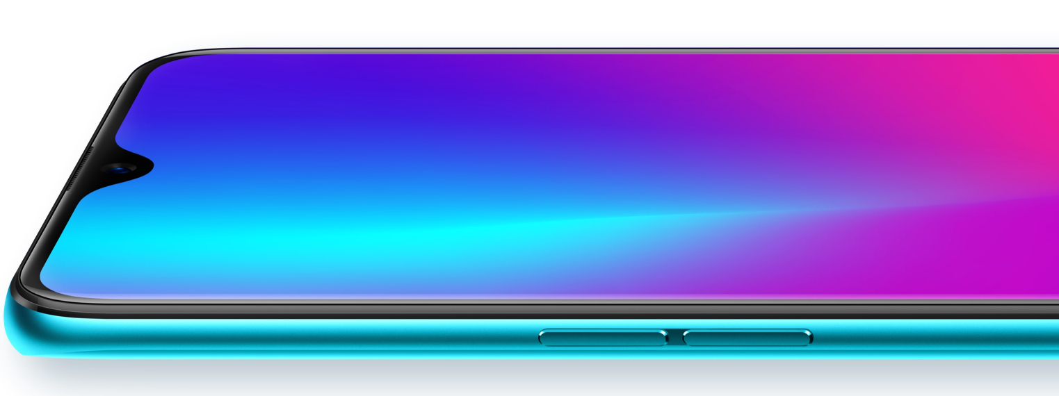 The waterdrop notch keeps any screen distractions to a minimum - Oppo R17 Pro is introduced with two batteries, three rear cameras and one waterdrop notch