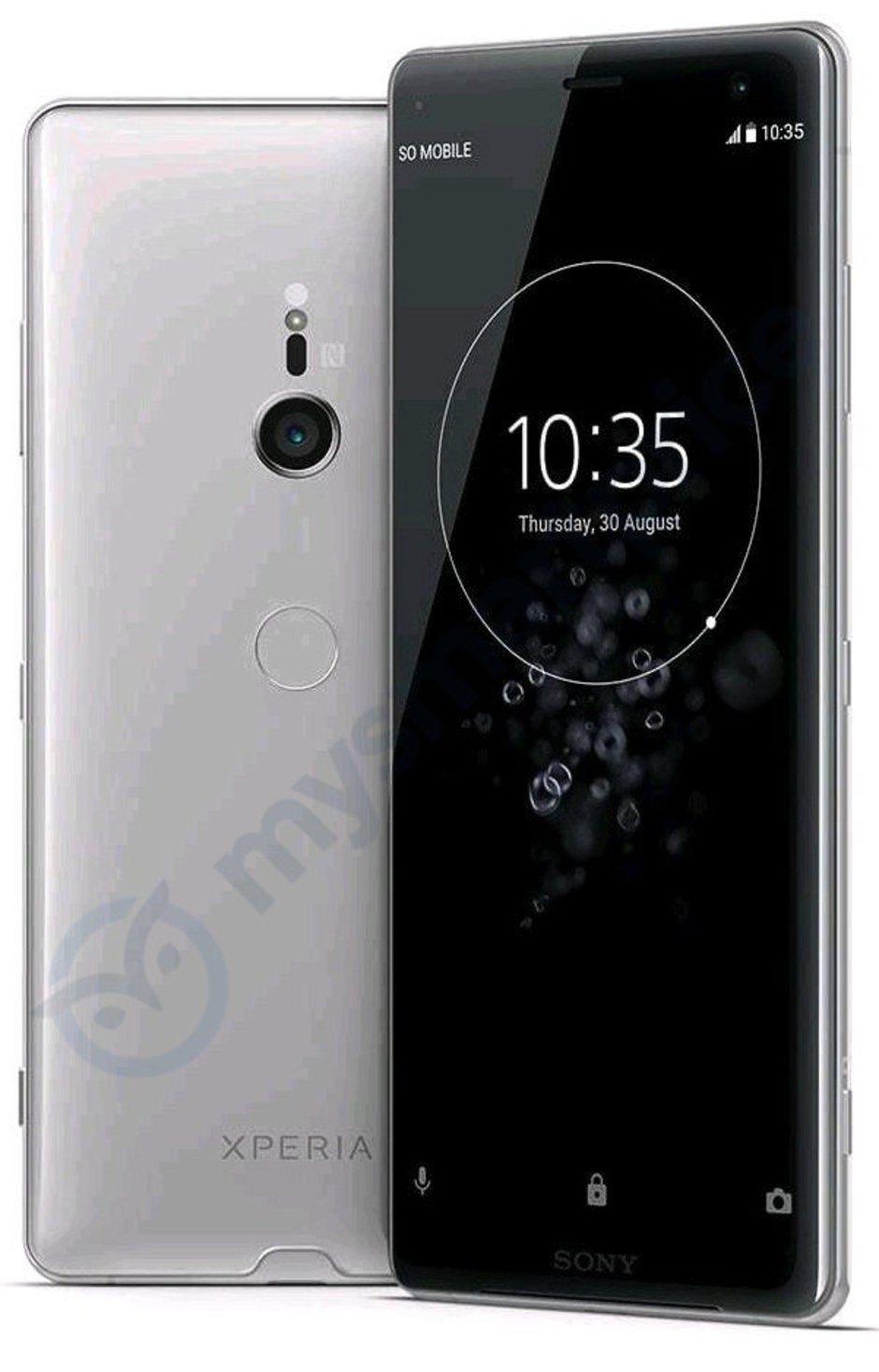 Sony Xperia XZ3 leaked press render shows off traditional display, glass-metal combo build