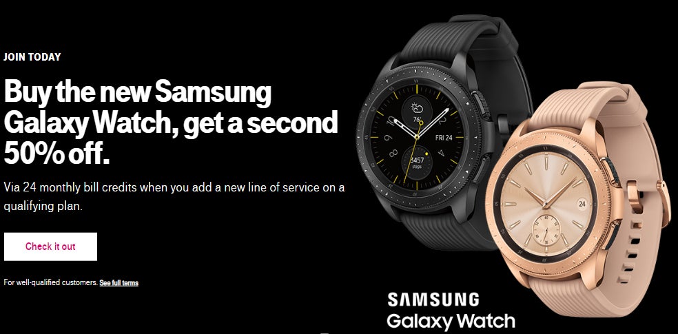 This T-Mobile Samsung Galaxy Watch LTE deal is not bad if you need two watches