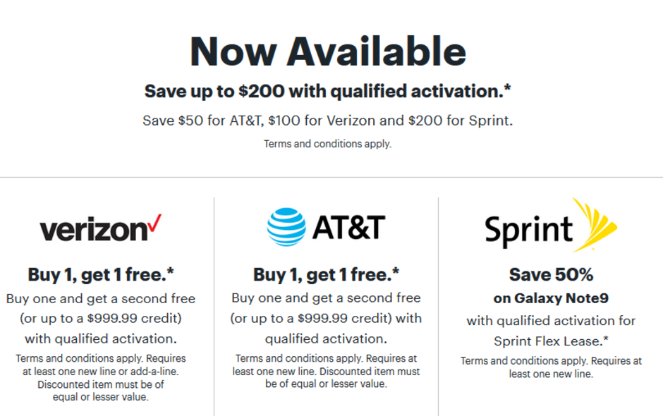 Samsung Galaxy Note 9 deals available from Best Buy - Save up to $200 on the Samsung Galaxy Note 9 from Best Buy with qualified activation