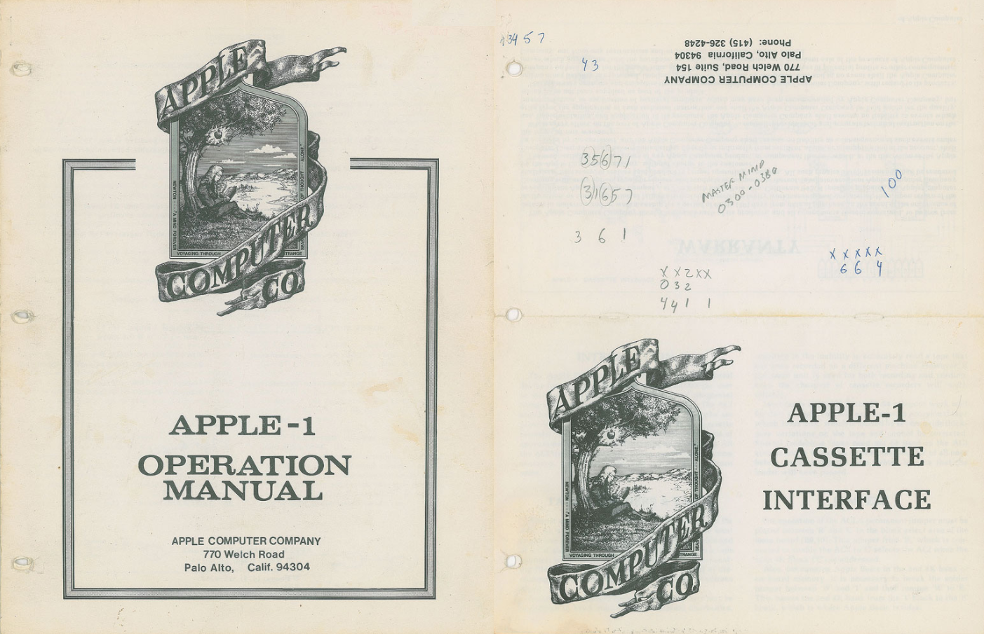 The lot includes the Apple-1 user manual and a guide for the cassette interface - Apple-1 in working condition up for bid in auction; price expected to hit over $300,000
