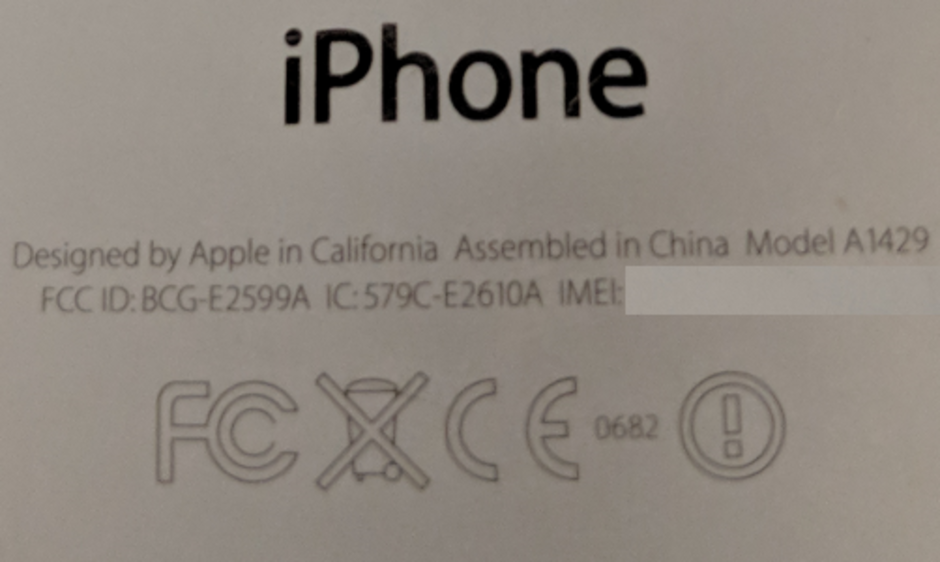 Designed by Apple in California Assembled in China says the back of an iPhone 5 - Foxconn started assembling 2018 OLED Apple iPhone models late last month (UPDATE)