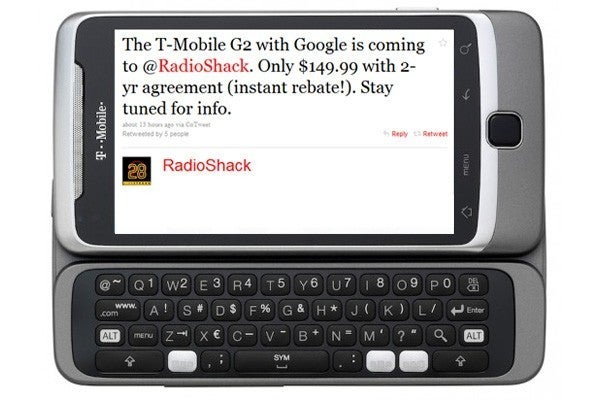 The Shack to offer T-Mobile G2 for $149.99