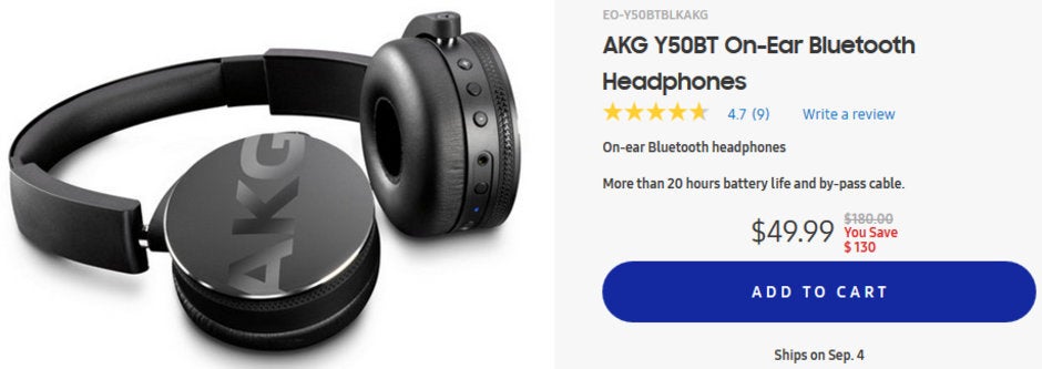 Deal: Samsung's AKG Y50BT wireless headphones now cost just $49 ($130 off)