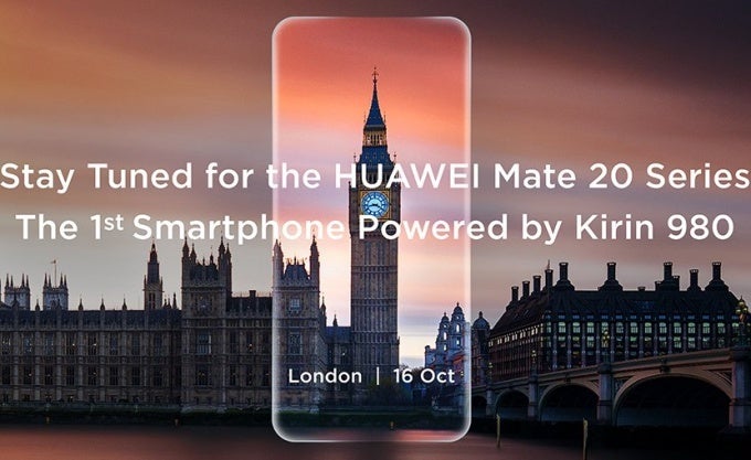 Huawei Mate 20 'series' announcement set for October 16 in London