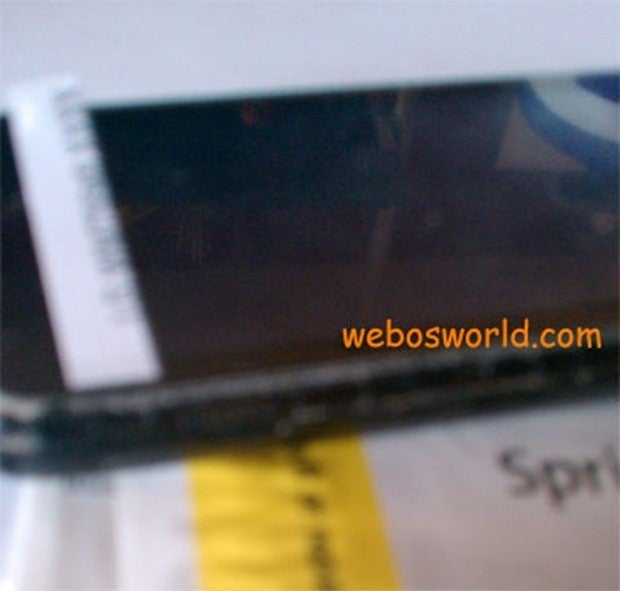 Extremely blurry shot supposed to show an LG WP7 handset coming to Sprint