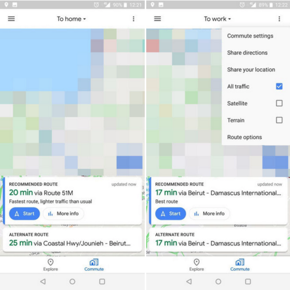 This UI is apparently being tested by a limited number of Google Maps users - Google Maps testing new Commute UI that would replace Driving and Transit tabs