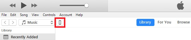 Click on the iPhone icon shown above - How to back up an iPhone