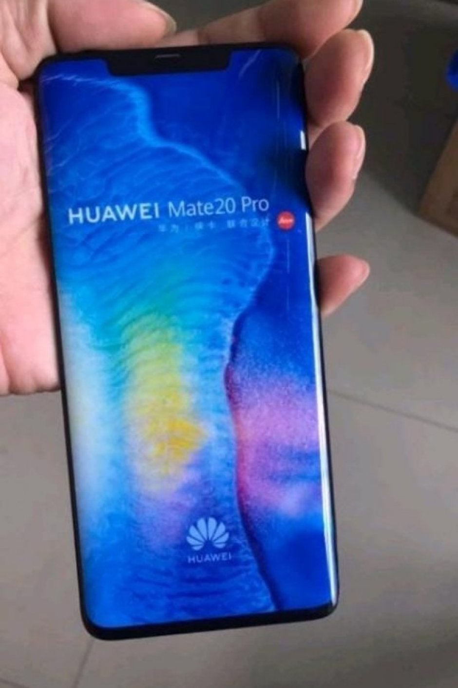 Huawei Mate 20 Pro dummy unit shows up with sleek design, very thin bezels
