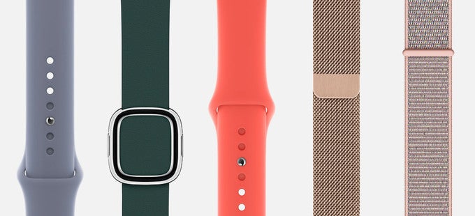 Some of the new Apple Watch wristband colors - Apple Watch Series 4 is official with bigger screen, faster processor, redesigned crown