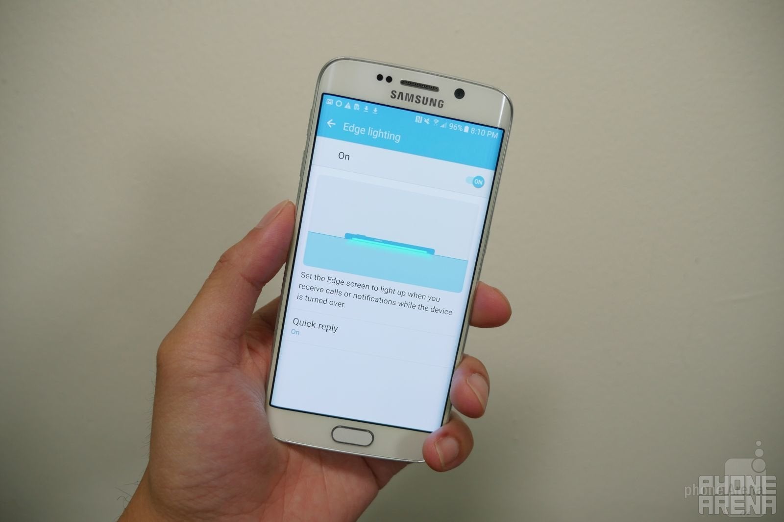 Pretty colors, but say no to placing a phone down on its display. You won't forgive yourself if there ends up being a scratch on there. - Most useless software features in Samsung's past smartphones