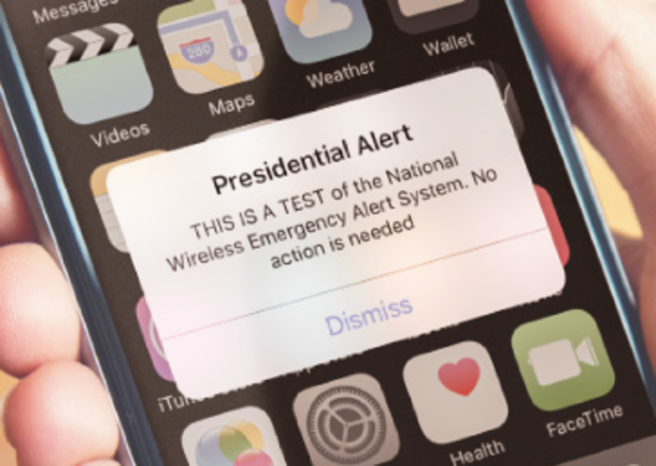 This is the alert that cellphone users will see on September 20th - Test of the Wireless Emergency Alert system to hit most U.S. cellphones on September 20th at 2:18pm EDT