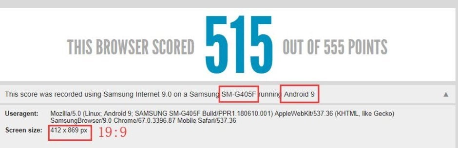 Alleged Galaxy S10 benchmark hints at new screen aspect ratio and design