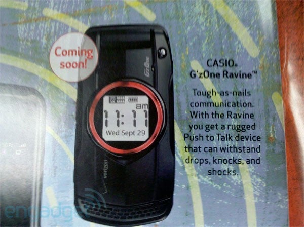 Casio G&#039;z0ne refresh for Verizon coming soon?