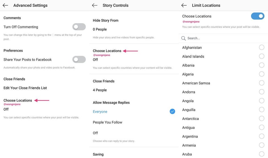 Instagram Could Soon Allow Users To Geo Restrict Their Content Phonearena