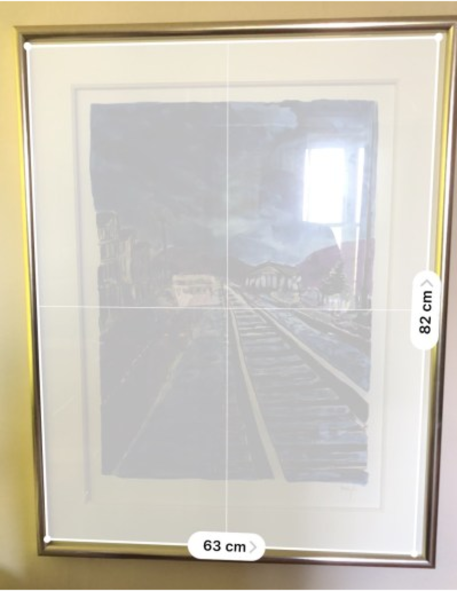The actual dimensions inside the frame are 78 cm x 101cm making Apple's AR tool off by 20% - The AR measuring tool in iOS 12 is not accurate according to some users