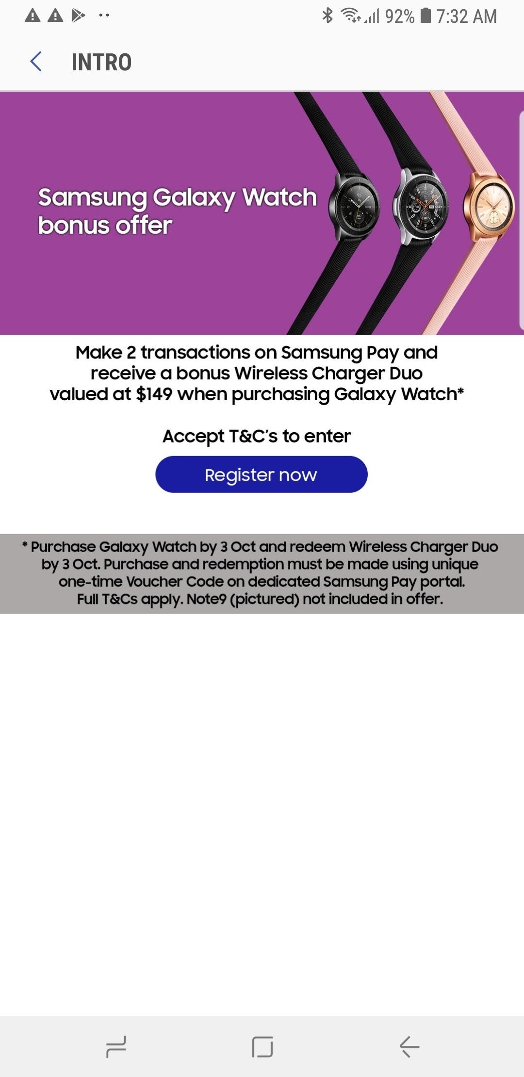 Deal: Get a free Wireless Charger Duo when you pre-order the Samsung Galaxy Watch