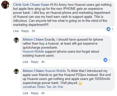 Huawei trolls Apple Store queues for the iPhone XS with free power banks