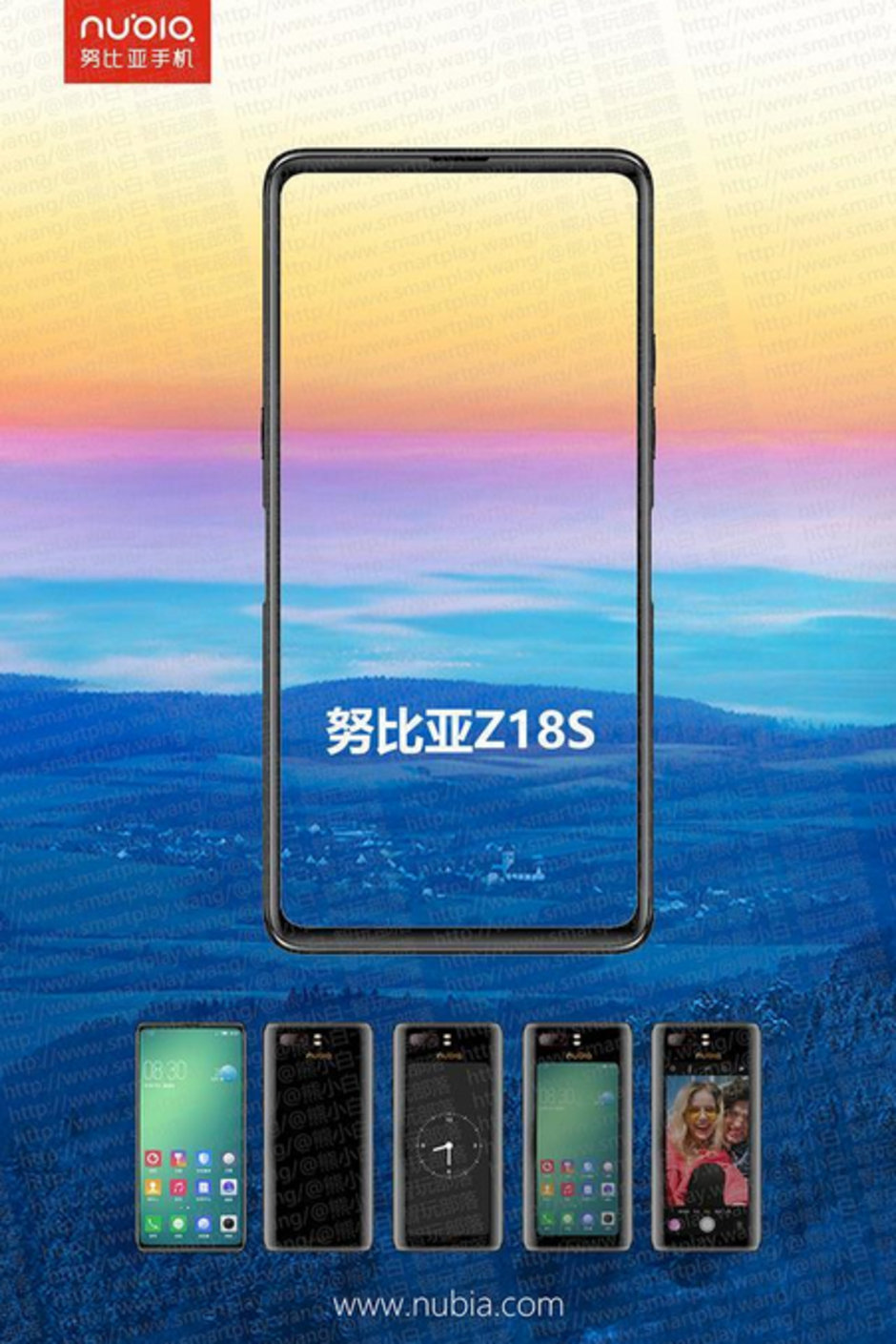 Teaser for the Nubia Z18S - Nubia's dual-screened Z18S to carry a 5.1-inch OLED panel in back?