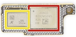 The iPhone XS signal amplifier (in red) is not the issue here/image via iFixit/ - Аntenna tests of the iPhone XS vs S9 vs Pixel 3 XL tip that connectivity issues may be a design flaw