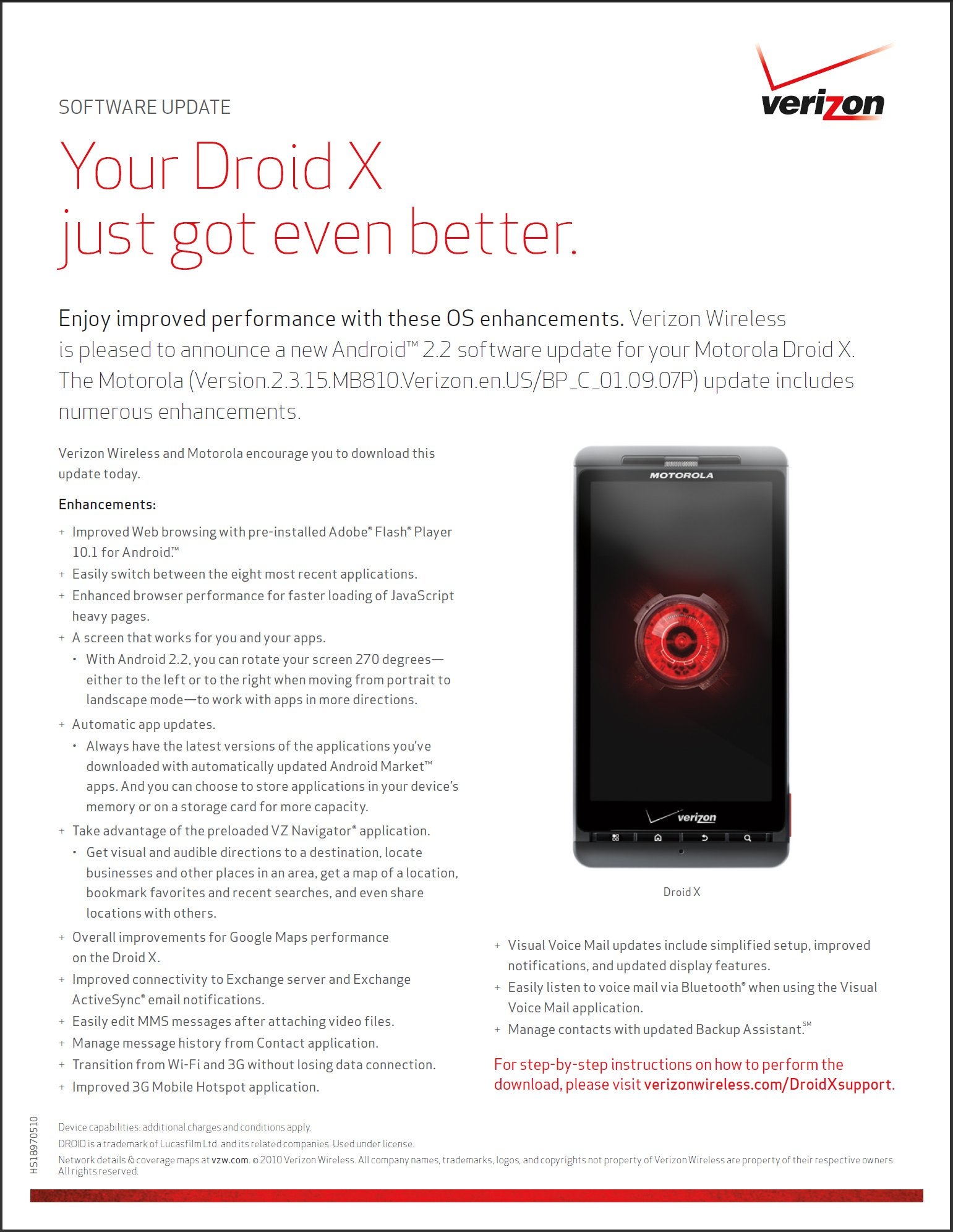 Android 2.2 update for the Motorola DROID X expected to arrive tomorrow?