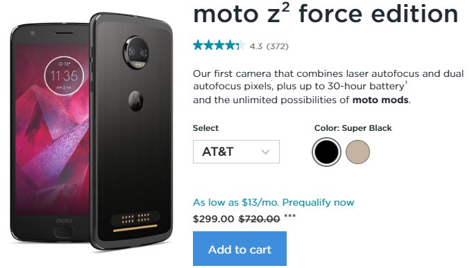 Deal: Motorola Moto Z2 Force (AT&amp;T) now priced at just $299