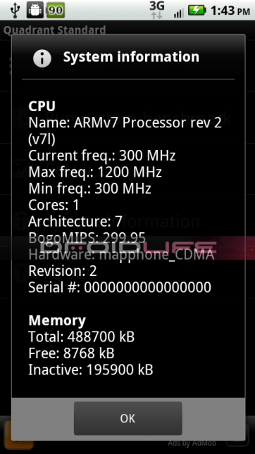 Motorola DROID 2 World Edition flies with a 1.2GHz processor