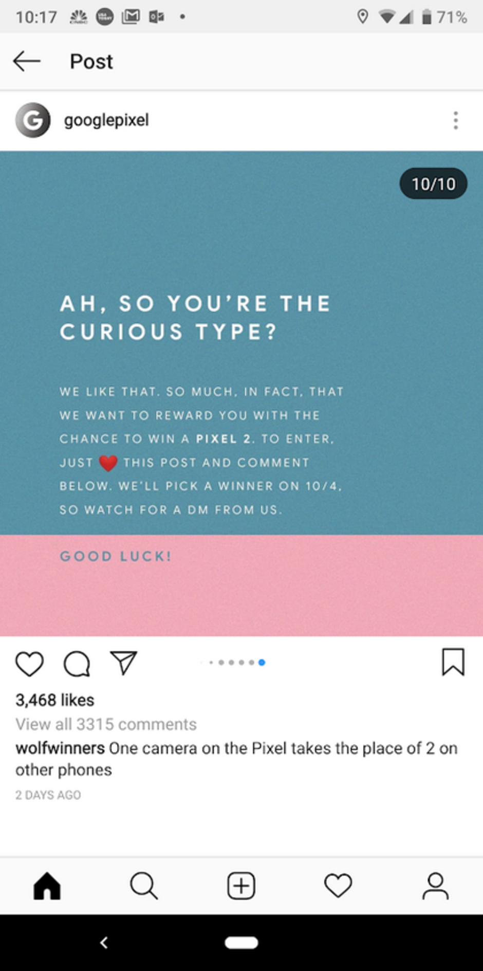 Win a Pixel 2 from Google - Google is giving away a Pixel 2 on October 4th; here's how to enter the sweepstakes