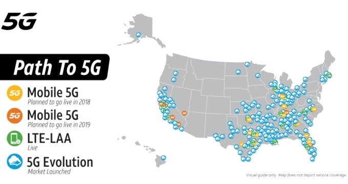 AT&T 5G Evolution network expands to 99 new markets en route to nationwide coverage