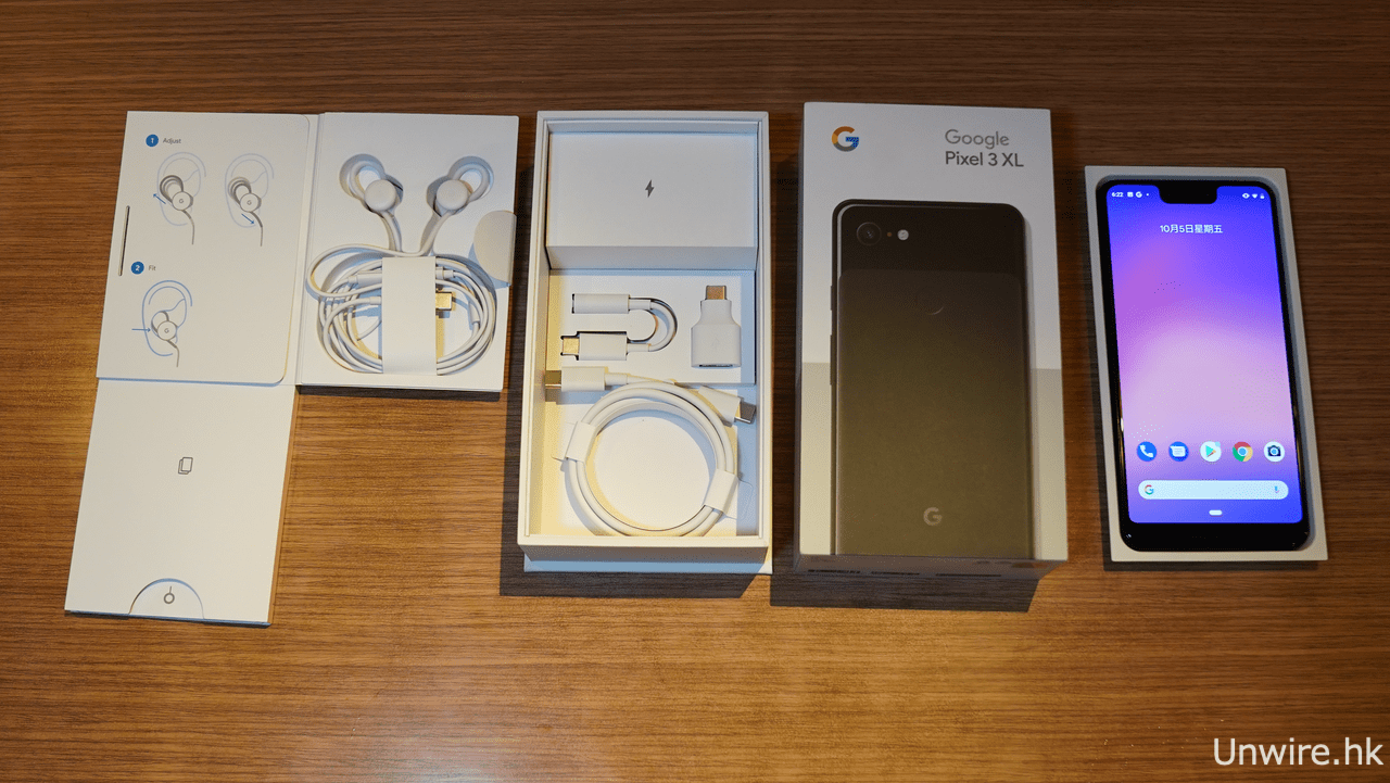 Here's what comes inside the Google Pixel 3 and Pixel 3 XL retail boxes