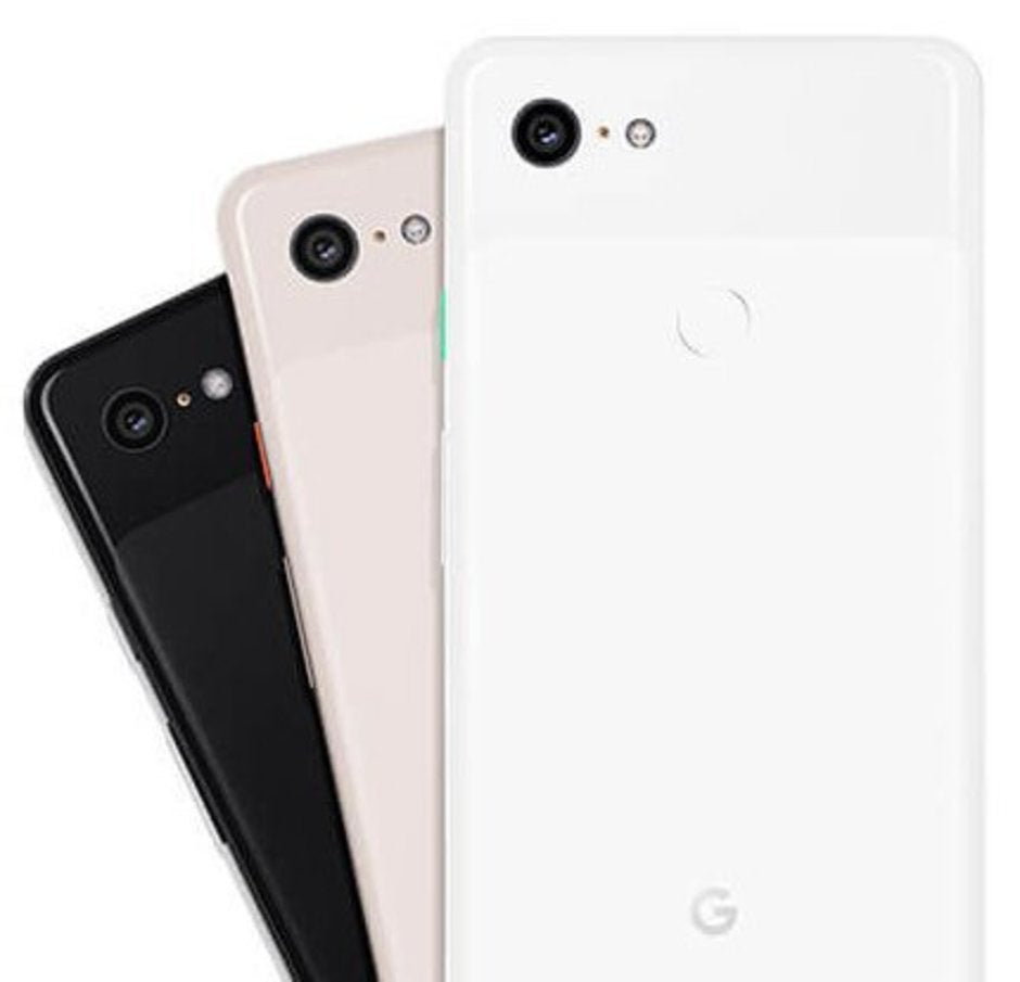 Latest Pixel 3 press render provides a closeup of all three colors (black, white, and pink)