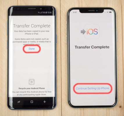 How to transfer contacts, photos and data from Android to iPhone