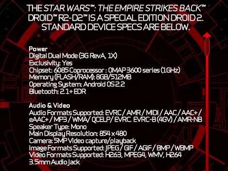 Motorola DROID 2 R2-D2 Special Edition priced with September 30th launch date
