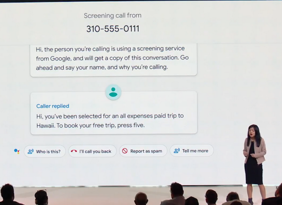 Call Screen will allow you to avoid spammers, telemarketers and others you don't want to speak to - Pixel 3 will screen your calls; feature to roll out to all Pixels next month