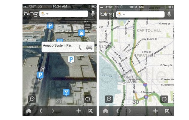 Latest version of Bing for iOS includes updated Bing Maps & Bing Travel services