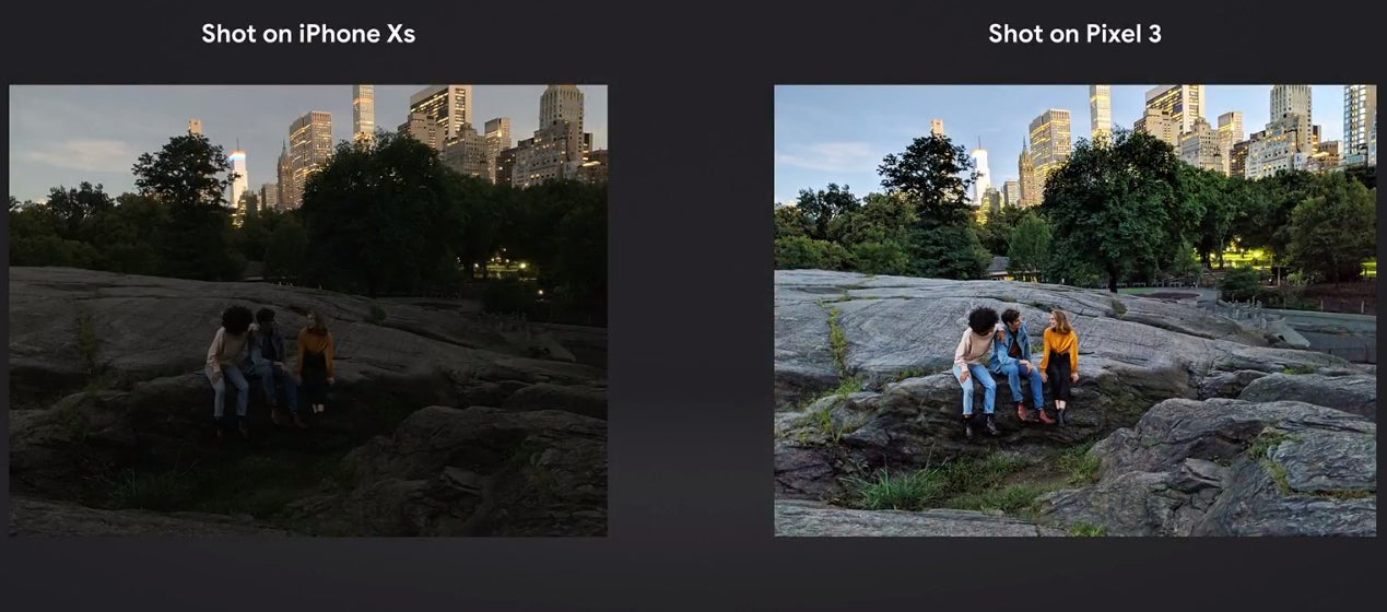 Google suggests the Pixel 3 is better than iPhone XS at taking photos