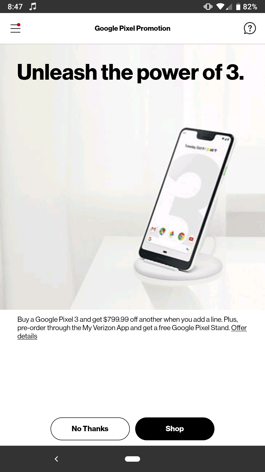 Get a free Pixel 3 from Verizon in a BOGO deal that adds the Pixel Stand charger as one-day offer