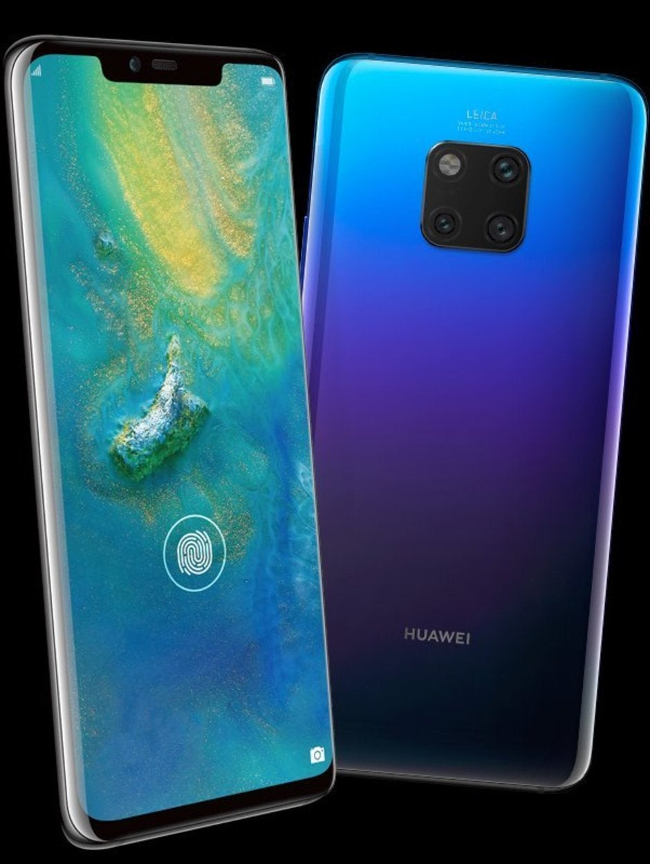 The Huawei Mate 20 Pro makes yet another appearance in Twilight finish