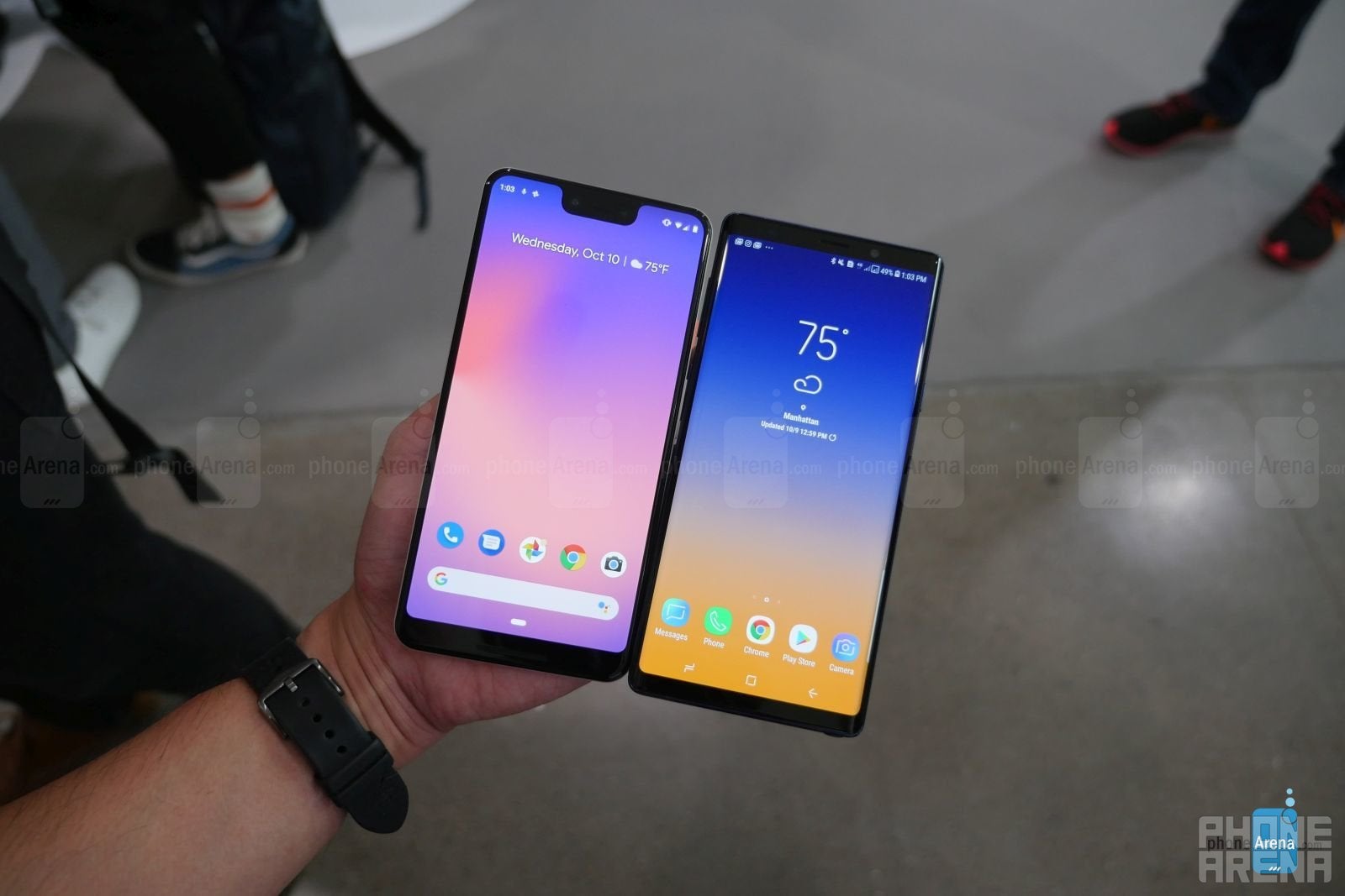 Google Pixel 3 XL vs Samsung Galaxy Note 9: first look