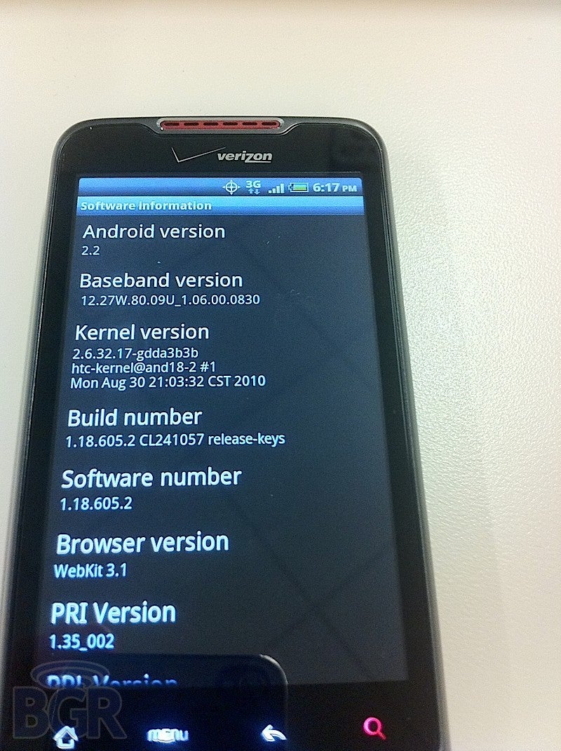 Leaked images show off the Bing laden HTC Merge for Verizon - PhoneArena