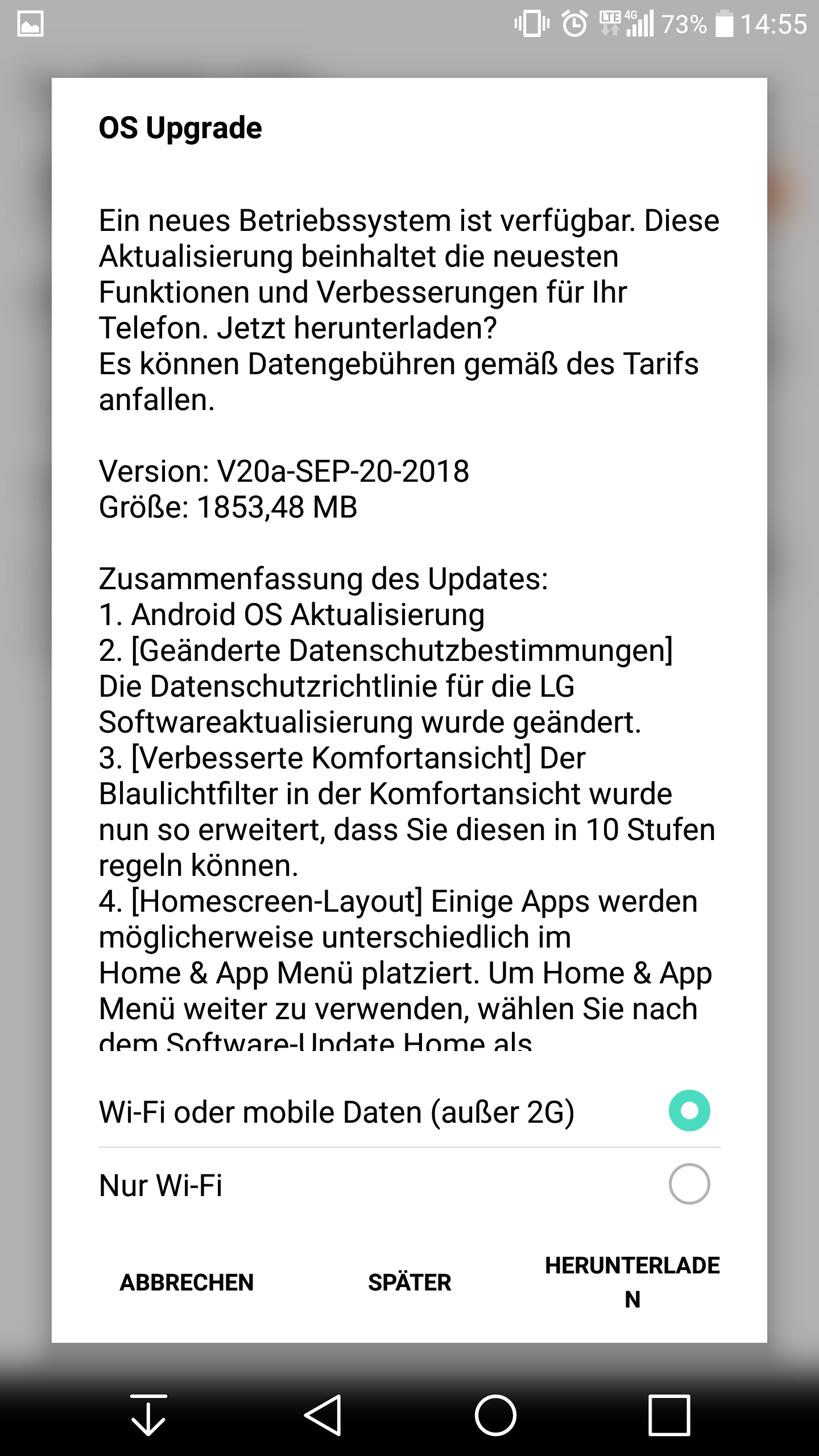 International LG V20 finally receiving Android 8.0 Oreo update