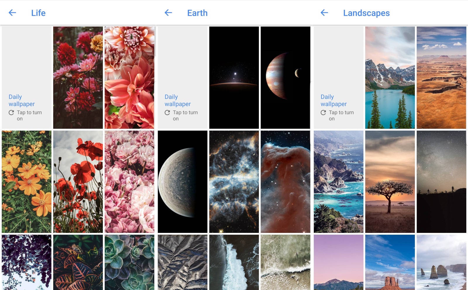 New wall art in the Google Wallpapers app - Google Wallpapers app updated with a ton of great new wall art