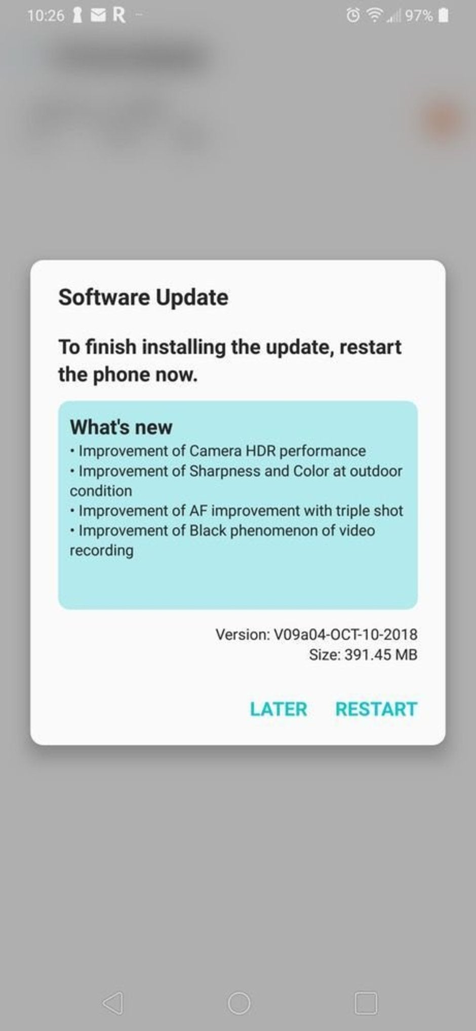 LG V40 update brings more camera improvements ahead of market release