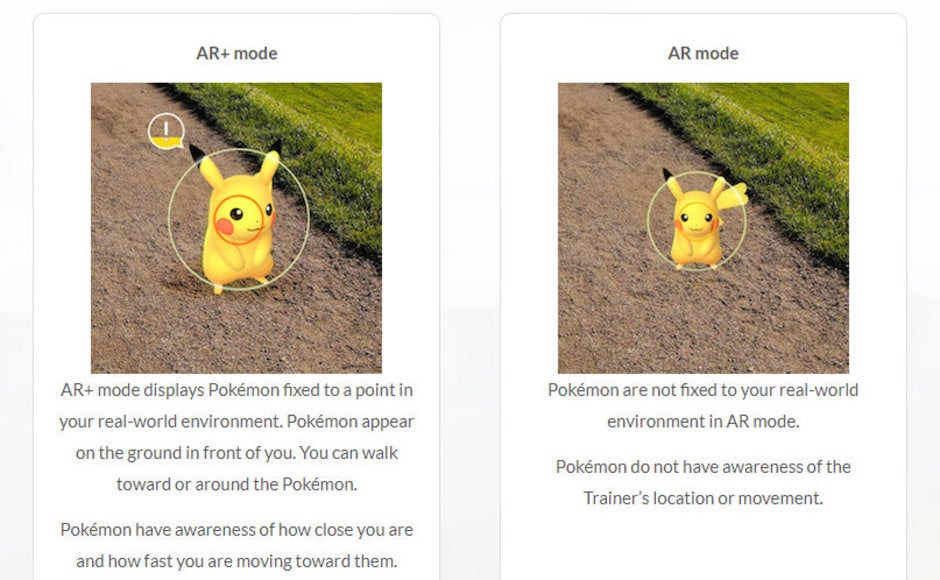 Pokemon GO AR+ mode now available on Android, but requires ARCore